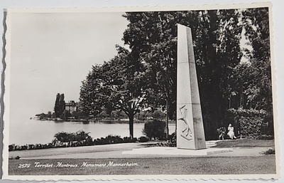 C.G.E. Mannerheim muistomerkki Montreux’n kaupungissa