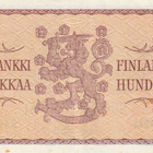 Suomi  100 markkaa 1957   Ä4381525   kl 8 - pikkukuva 2