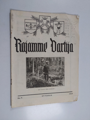 Rajamme Vartija syyskuu 1939 N:o 9 : Suomen sotilaskotili...