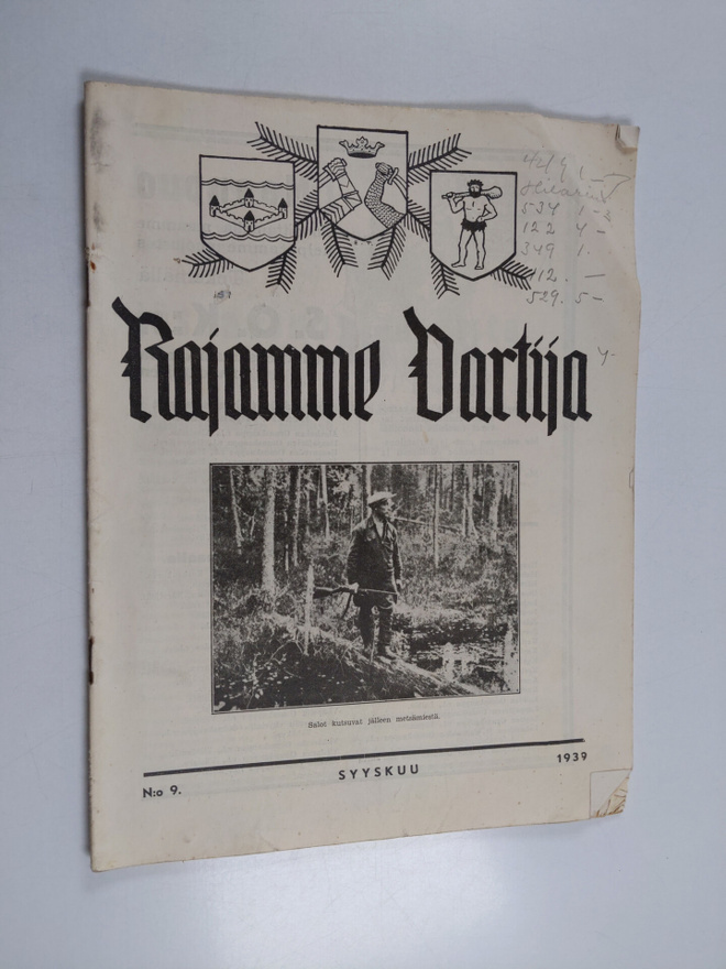 Rajamme Vartija syyskuu 1939 N:o 9 : Suomen sotilaskotili...