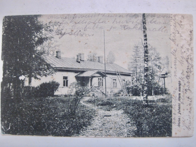 VANHA Postikortti Järvenpää Ahola 1913 Numeroleima 1487