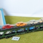 #P49 KÄYTTÄMÄTÖN Märklin 4074 autojenkuljetusvaunu + 8 autoa - pikkukuva 1