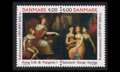Tanska 1153-4p ** Kalmarinunioni 600v (1997)