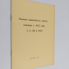 Suomen nimiarkiston säätiön toiminta vuonna 1975 sekä 1.1... - pikkukuva 1