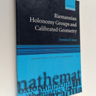 Dominic D. Joyce : Riemannian holonomy groups and calibra... - pikkukuva 1