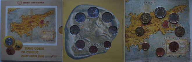 EURO COINS OF CYPRUS - First issue 2008 [official mint set]