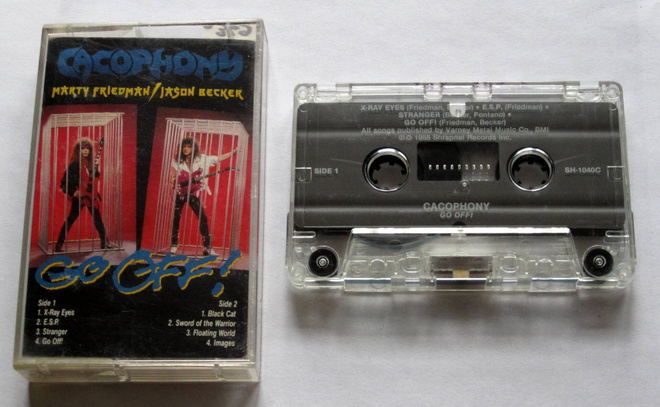 CACOPHONY Marty Friedman Jason Becker Go Off 1988 C-KASETTI
