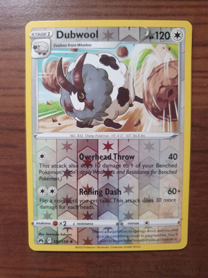 Pokemon Dubwool 122/159 Reverse holo Rare