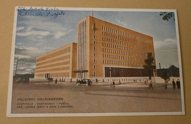 Helsinki, Postitalo, väripk, Kenttäpostia p.  1942 + sens.