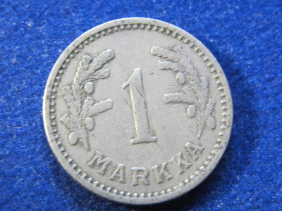 1 markka 1929. Päällelyönti