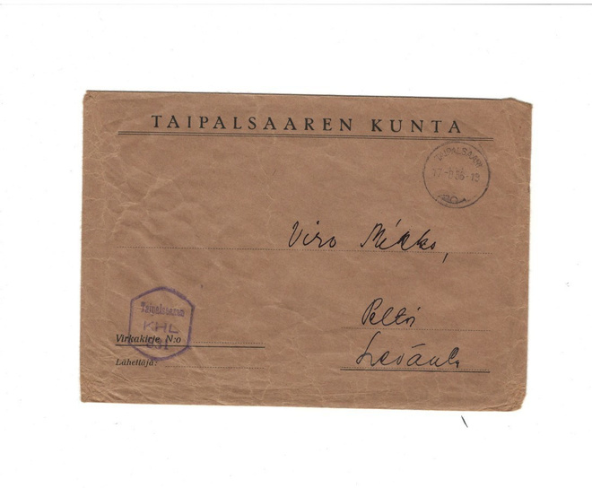 POSTILÄHETYS TAIPALSAARI KUNTA