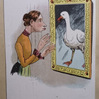 Katsooko leidi peiliin vai tauluun? vanha pk, p. 1909 - pikkukuva 1