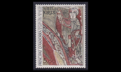 Andorra Fr 355 ** Uskonnollinen taide (1984)
