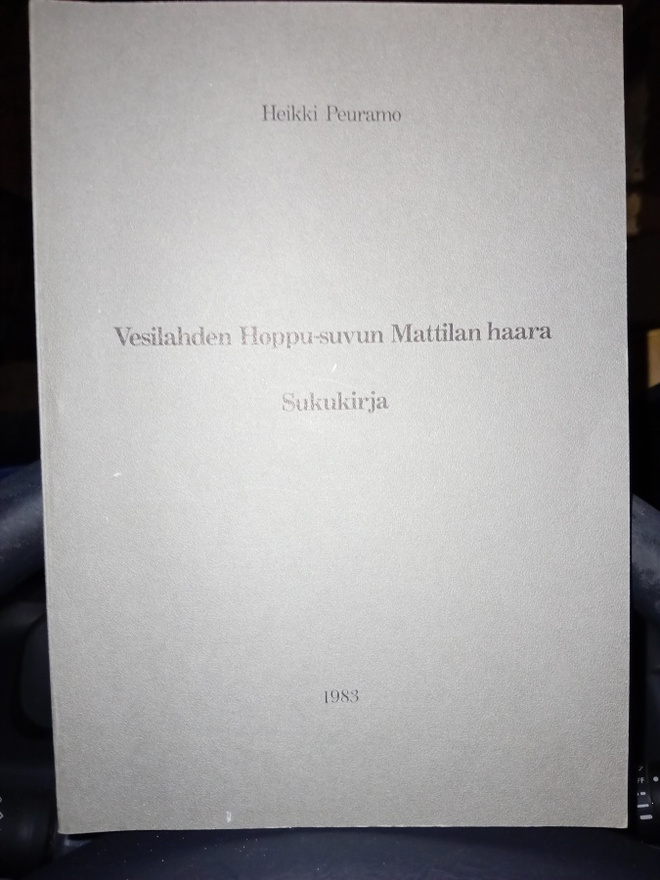 Peuramo  : Vesilahden Hoppu-suvun Mattilan haara