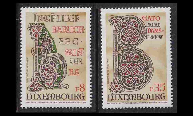 Luxemburg 1076-7 ** Raamattu (1983)