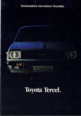 Esite Toyota Tercel 1980 + TM koeajo eripainos