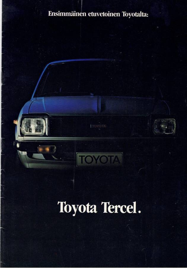 Esite Toyota Tercel 1980 + TM koeajo eripainos