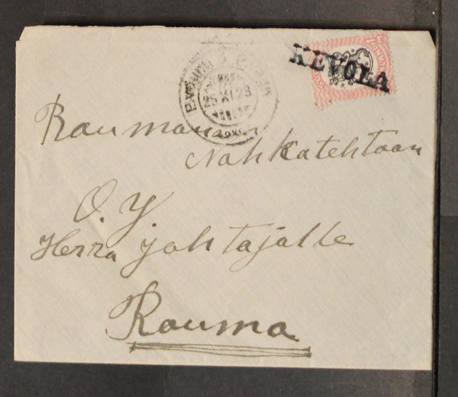 # 23033 # Asemaleima KEVOLA + Pv 5 kirje Rauma