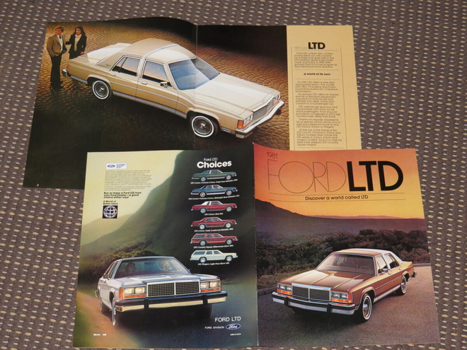 1981 Ford LTD esite - KUIN UUSI - 16 sivua
