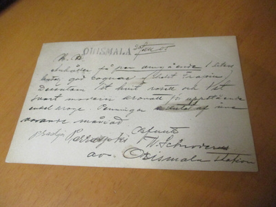 1905 ORISMALA asemaleima ehiöllä