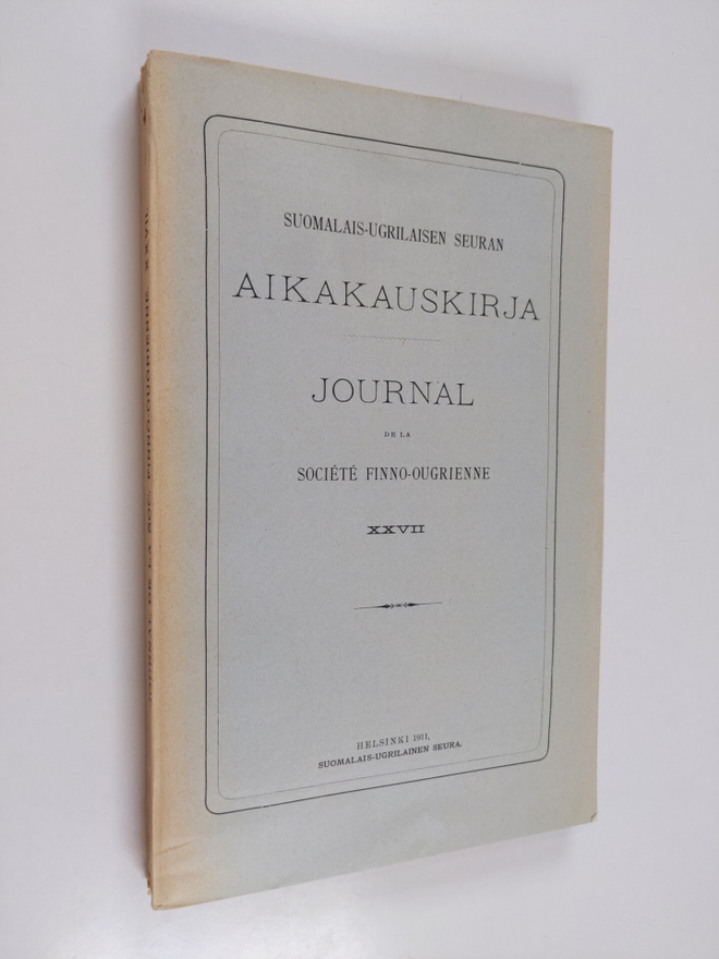 Suomalais-ugrilaisen seuran aikakauskirja 27