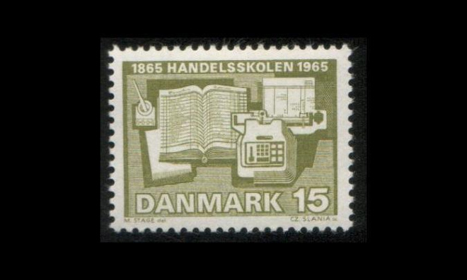 Tanska 426y ** Kauppakoulu y-paperi (1965)