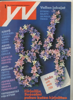 YV n:o 1 1984 Eeva-Liisa Kortelahti. Kalle v: Rintanen. Chin