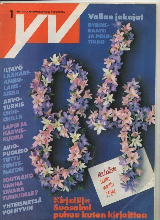 YV n:o 1 1984 Eeva-Liisa Kortelahti. Kalle v: Rintanen. Chin
