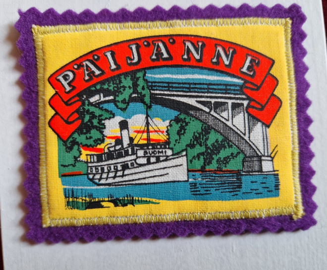 Päijänne vintage kangasmerkki