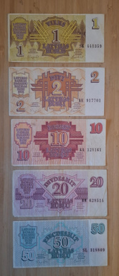 Latvian rupla 1992v