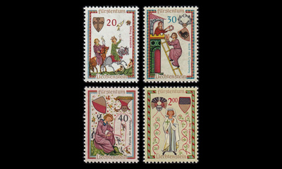 Liechtenstein 420-3 ** Minnelaulajia (1962)