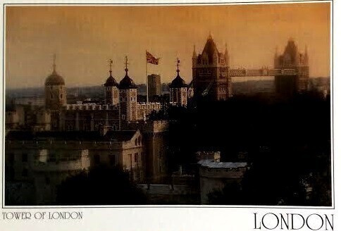 Lontoo Tower of London Postikortti