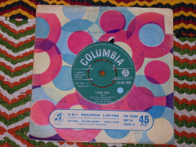 7" CLIFF RICHARD - Living Doll - single 1959 rockabilly EX-