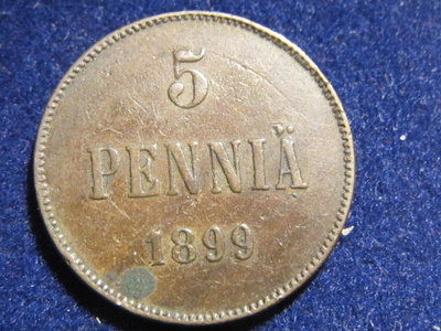 5 penniä 1899