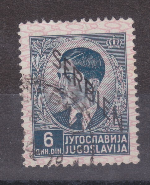Saksa  reich Saksan posti Serbiassa 1941 Mi 10