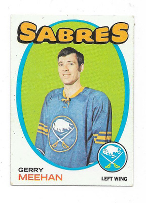 1971-72 Topps #74 Gerry Meehan , Buffalo Sabres