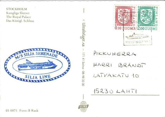 POSTILÄHETYS LAIVALEIMA 1+ KUNINKAAN LINNA
