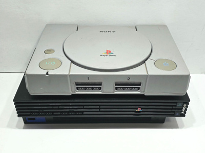 PS1 + PS2 konsolit korjattavaksi/varaosiksi