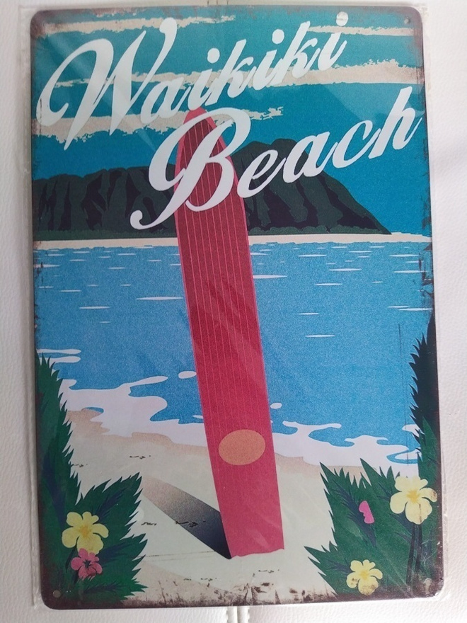 PELTIKYLTTI WAIKIKI BEACH  20X30CM *UUSI!*