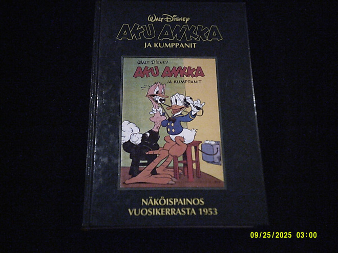 Aku Ankka näköispainos vuosikerrasta 1953