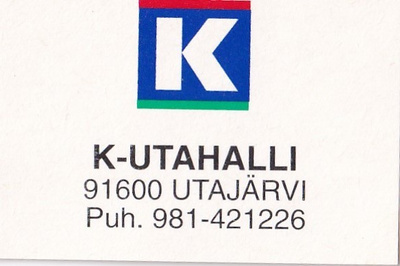 Utajärvi, K - Utahalli   sk 1