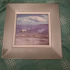 Kerman savi keraaminen taulu "Kesäinen Koli 19x19 cm2 - pikkukuva 1