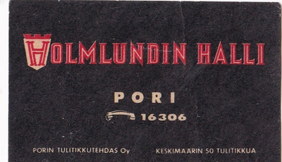Pori, Holmlundin Halli    b517