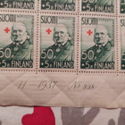 1938 Punainen Risti (PR ) 50p+5p arkki ** - pikkukuva 2