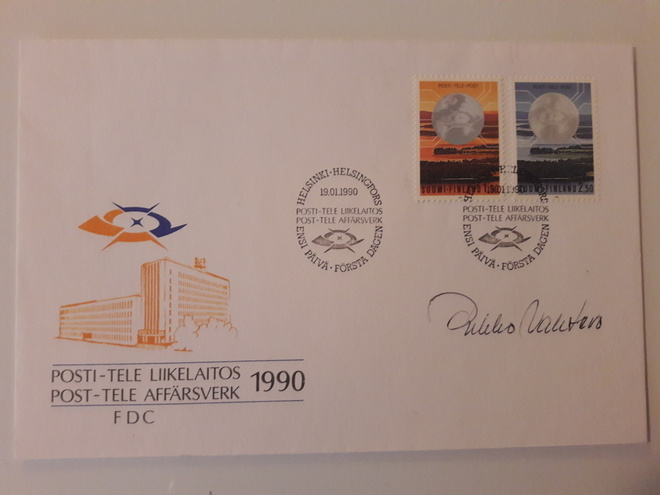 FDC - ensipäiväkuori - Posti-Tele Liikelaitos 1990