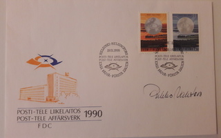 FDC - ensipäiväkuori - Posti-Tele Liikelaitos 1990