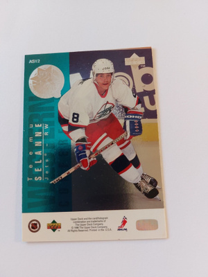 1995-96 UD All-Stars #AS12 Daniel Alfredsson / Teemu Selänne