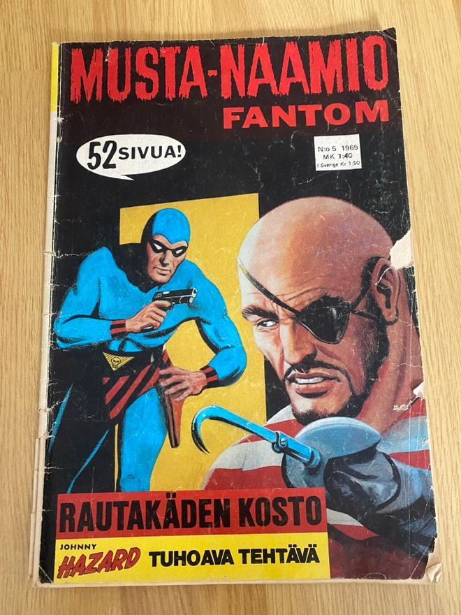 Musta-Naamio Fantom lehti nro 5 1969