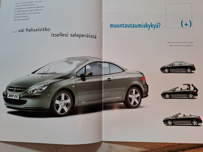 Peugeot 307 CC -esite, 2003