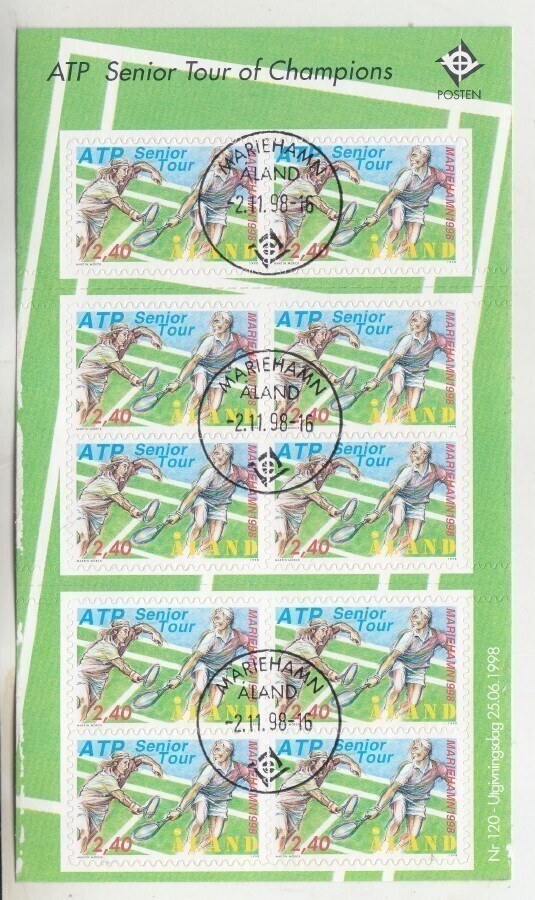 Åland 1998 Tennis arkki loistoleimalla.